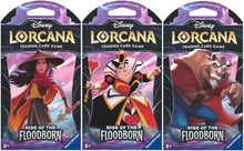 Disney Lorcana: Rise of the Floodborn Sleeved Booster Pack Art Bundle [Set of 3] Rise of the Floodborn Lorcana NM