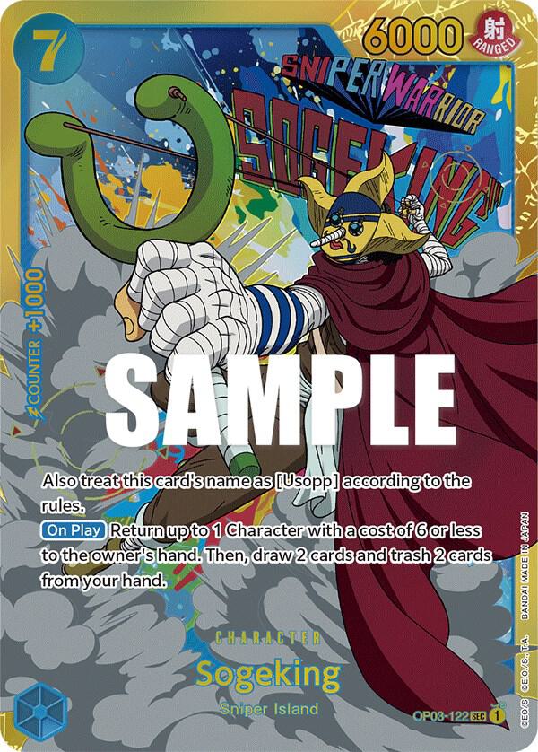 Sogeking OP03-122 Secret Rare Pillars of Strength One Piece Foil Near Mint