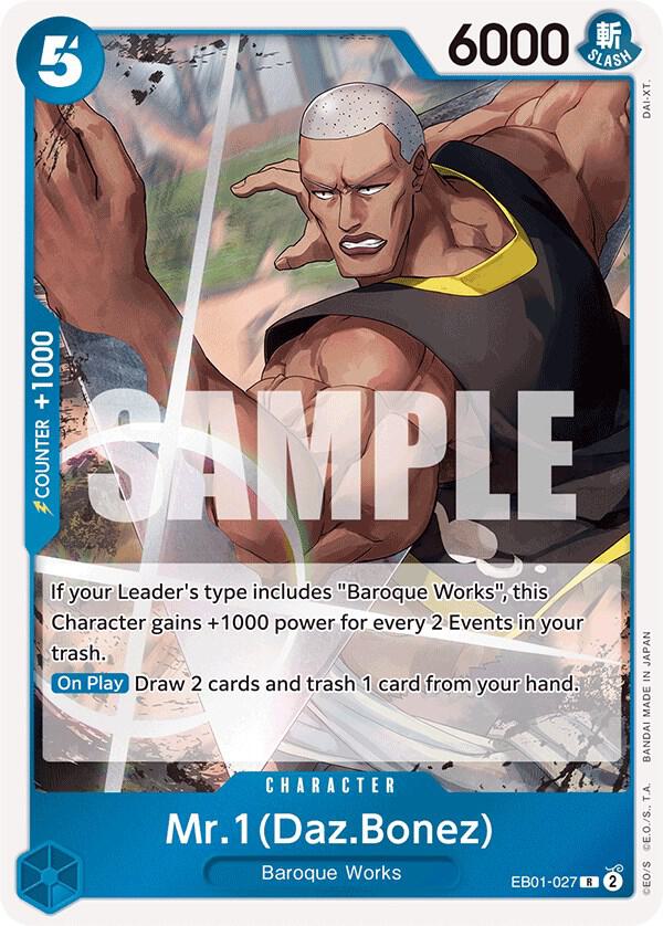 Mr. 1 (Daz.Bonez) EB01-027 Extra Booster: Memorial Collection One Piece Foil NM