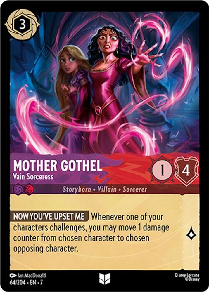 Mother Gothel - Vain Sorceress 64/204 Uncommon Archazia's Island Lorcana NM