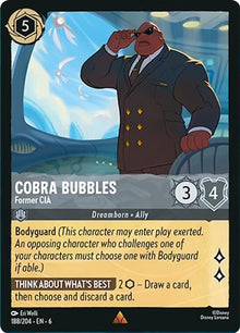 Cobra Bubbles - Former CIA 188/204 Rare Azurite Sea Lorcana Near Mint