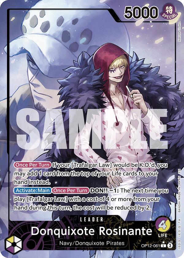 Donquixote Rosinante (061) (Alternate Art) OP12-061 Legacy of the Master One Piece Foil NM