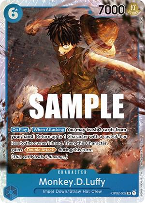Monkey.D.Luffy (062) OP02-062 Super Rare Paramount War One Piece Foil Near Mint