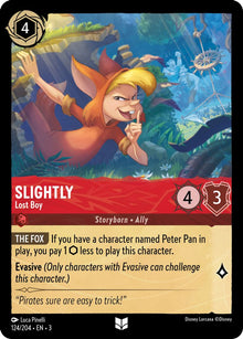 Slightly - Lost Boy 124/204 Uncommon Into the Inklands Lorcana Near Mint