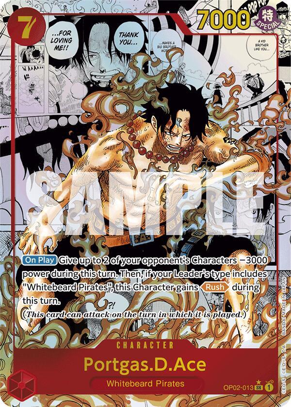 Portgas.D.Ace (Manga) OP02-013 Premium Booster -The Best- One Piece Foil NM