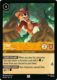 Chip - Retrieval Expert 14/204 Uncommon Wilds Unknown Lorcana Near Mint