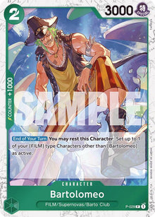Bartolomeo (P-029) (Jolly Roger Foil) P-029 Premium Booster -The Best- One Piece NM