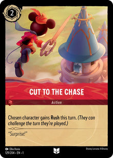 Cut to the Chase 129/204 Uncommon The First Chapter Lorcana Near Mint