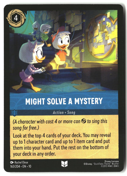 Might Solve a Mystery 163/204 Uncommon Whispers in the Well Lorcana LP