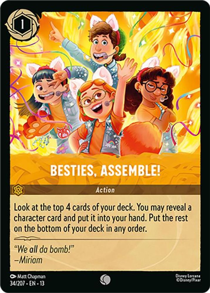 Besties, Assemble! 34/204 Common Attack of the Vine! Lorcana Near Mint
