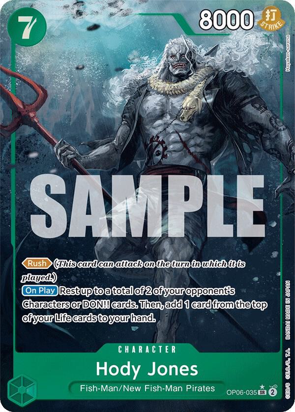 Hody Jones (035) (Alternate Art) OP06-035 Wings of the Captain One Piece Foil NM
