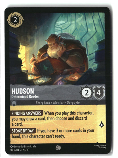 Hudson - Determined Reader 180/204 Common Whispers in the Well Lorcana LP