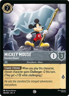 Mickey Mouse - Standard Bearer 185/204 Common Fabled Lorcana Near Mint