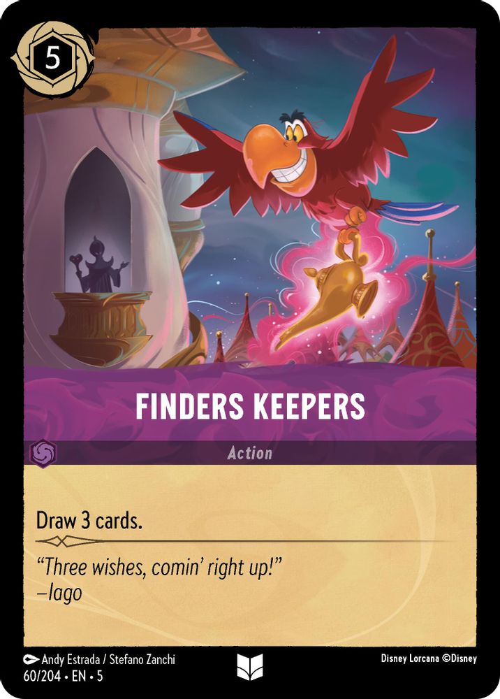 Finders Keepers 60/204 Uncommon Shimmering Skies Lorcana Near Mint