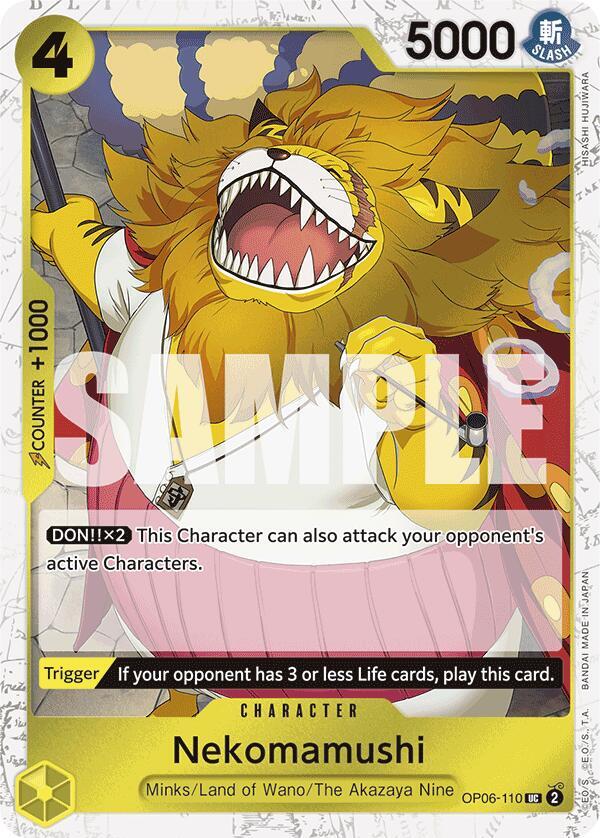 Nekomamushi (Jolly Roger Foil) OP06-110 Premium Booster -The Best- One Piece NM
