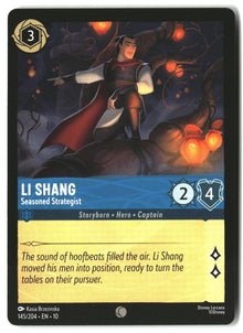 Li Shang - Seasoned Strategist 145/204 Common Whispers in the Well Lorcana LP