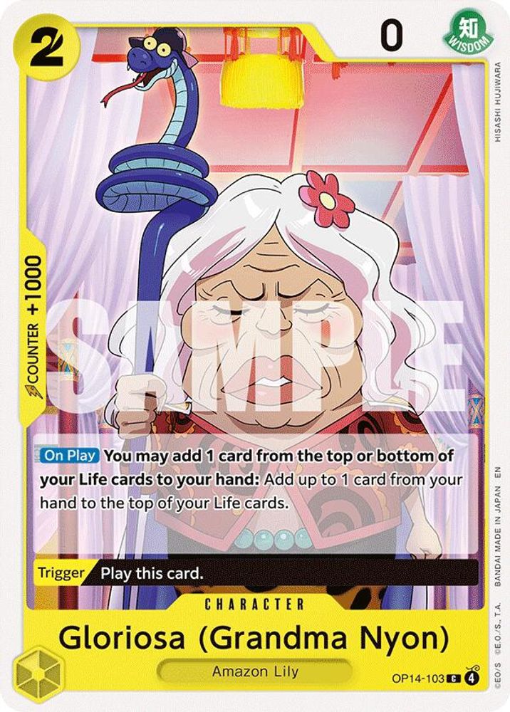 Gloriosa (Grandma Nyon) OP14-103 Common The Azure Sea's Seven One Piece NM