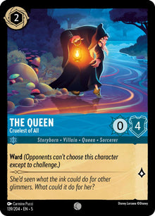 The Queen - Cruelest of All 139/204 Common Shimmering Skies Lorcana Near Mint