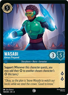 Wasabi - Always Prepared 158/204 Common Reign of Jafar Lorcana Near Mint