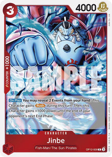 Jinbe OP12-009 Rare Legacy of the Master One Piece Foil Near Mint