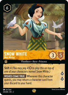 Snow White - Well Wisher 25/204 Legendary Rise of the Floodborn Lorcana NM