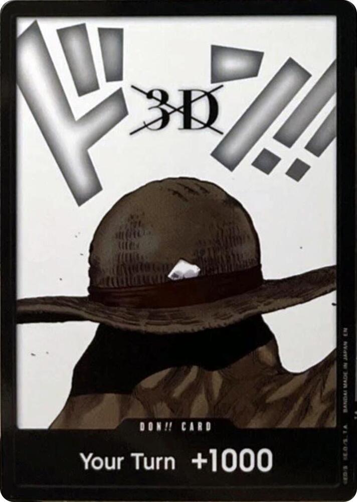 DON!! Card (3D) (Double Pack Set Vol. 8) Legacy of the Master One Piece Foil NM
