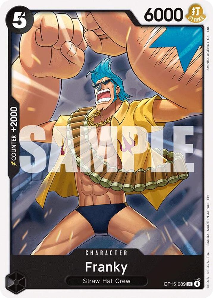Franky OP15-089 Uncommon Adventure on Kami's Island One Piece Near Mint