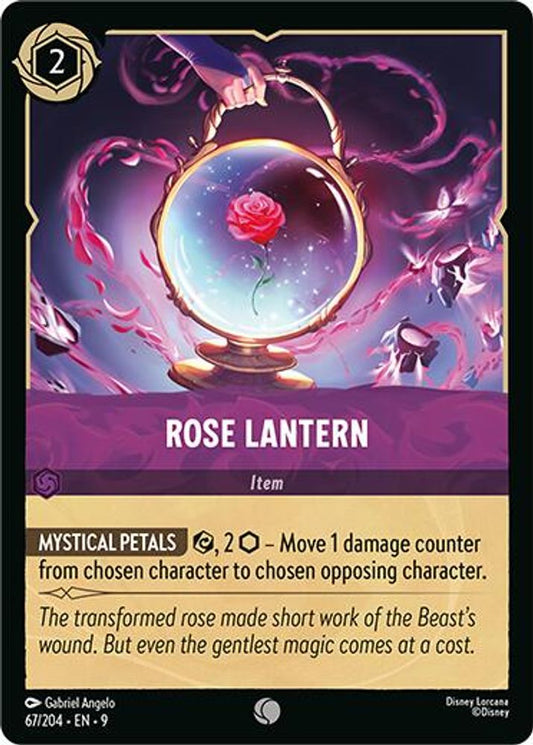 Rose Lantern 67/204 Common Fabled Lorcana Near Mint