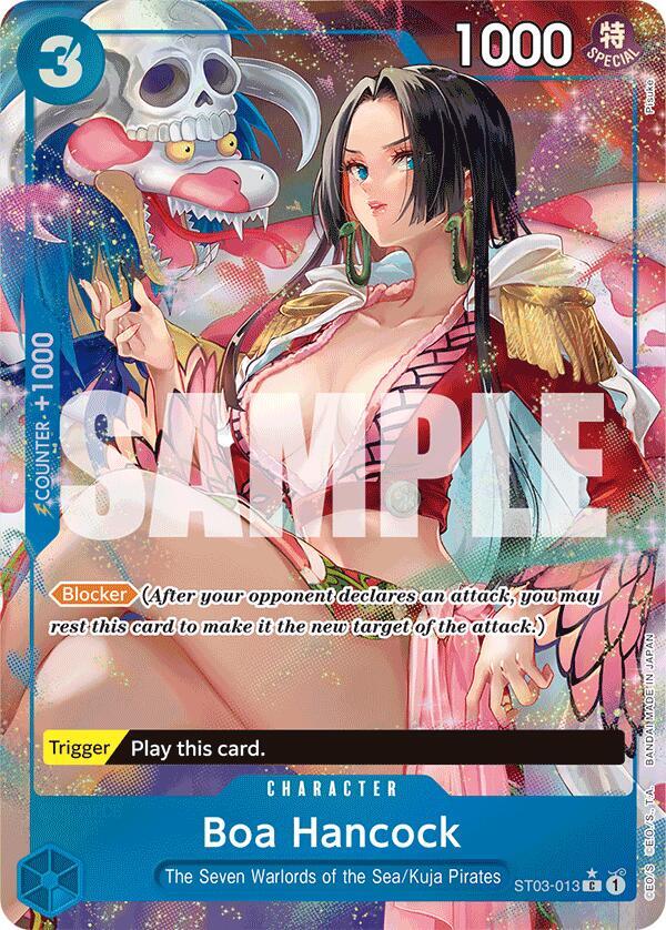 Boa Hancock (Alternate Art) ST03-013 Premium Booster -The Best- One Piece Foil NM