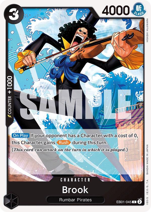 Brook (045) EB01-045 Common Extra Booster: Memorial Collection One Piece NM