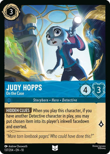 Judy Hopps - On the Case 137/204 Uncommon Whispers in the Well Lorcana Near Mint