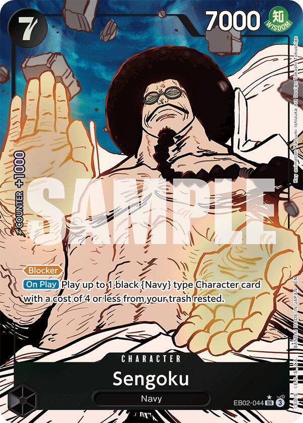 Sengoku (Alternate Art) EB02-044 Extra Booster: Anime 25th Collection One Piece Foil NM