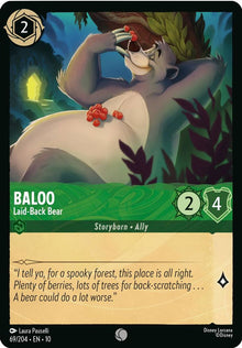 Baloo - Laid-Back Bear 69/204 Common Whispers in the Well Lorcana Near Mint