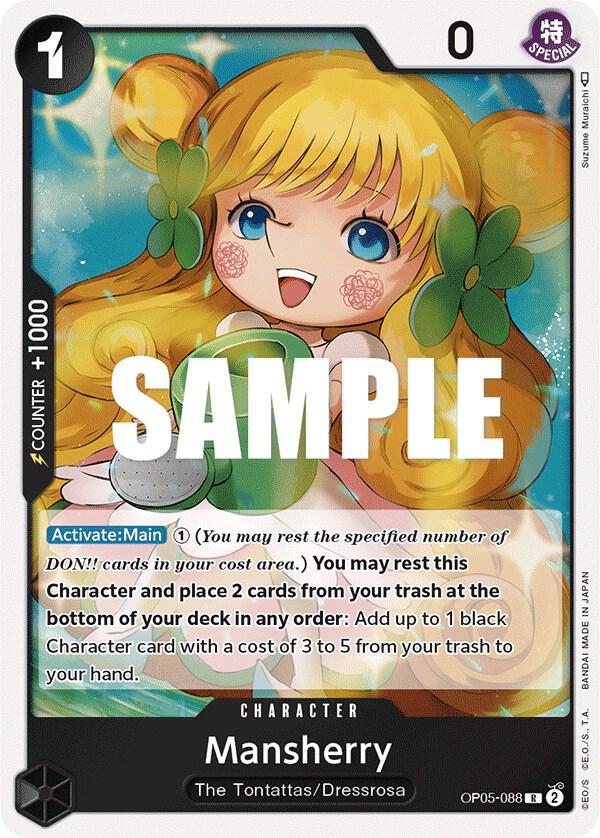 Mansherry OP05-088 Rare Awakening of the New Era One Piece Foil Near Mint
