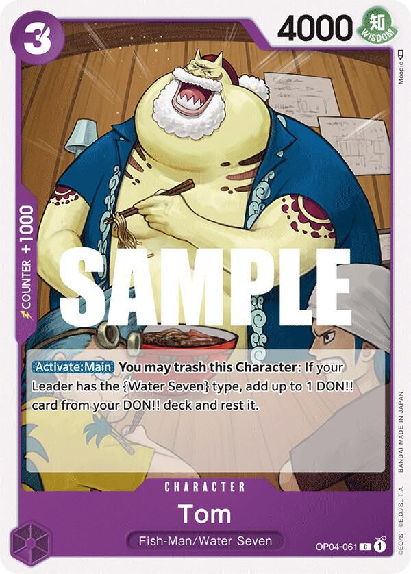Tom OP04-061 Common Kingdoms of Intrigue One Piece Near Mint
