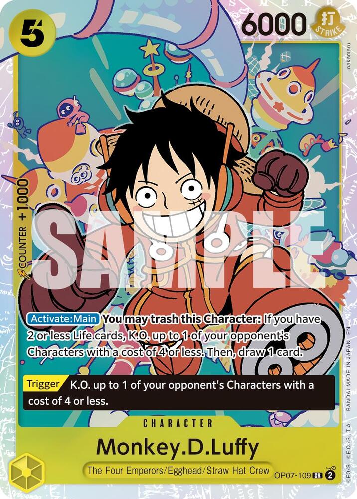 Monkey.D.Luffy (Reprint) OP07-109 Premium Booster -The Best- Vol. 2 One Piece Foil NM