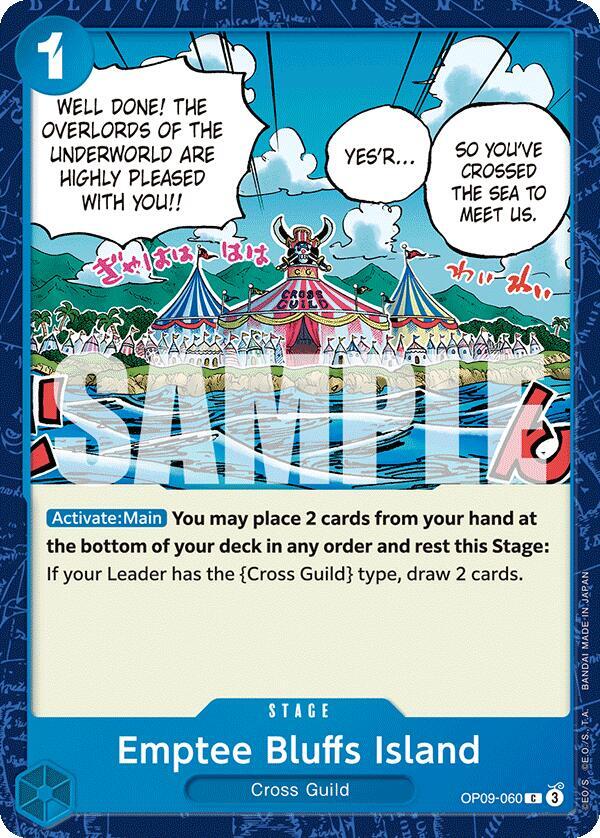 Emptee Bluffs Island OP09-060 Common Emperors in the New World One Piece NM