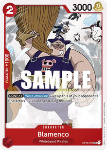 Blamenco OP03-011 Uncommon Pillars of Strength One Piece Near Mint
