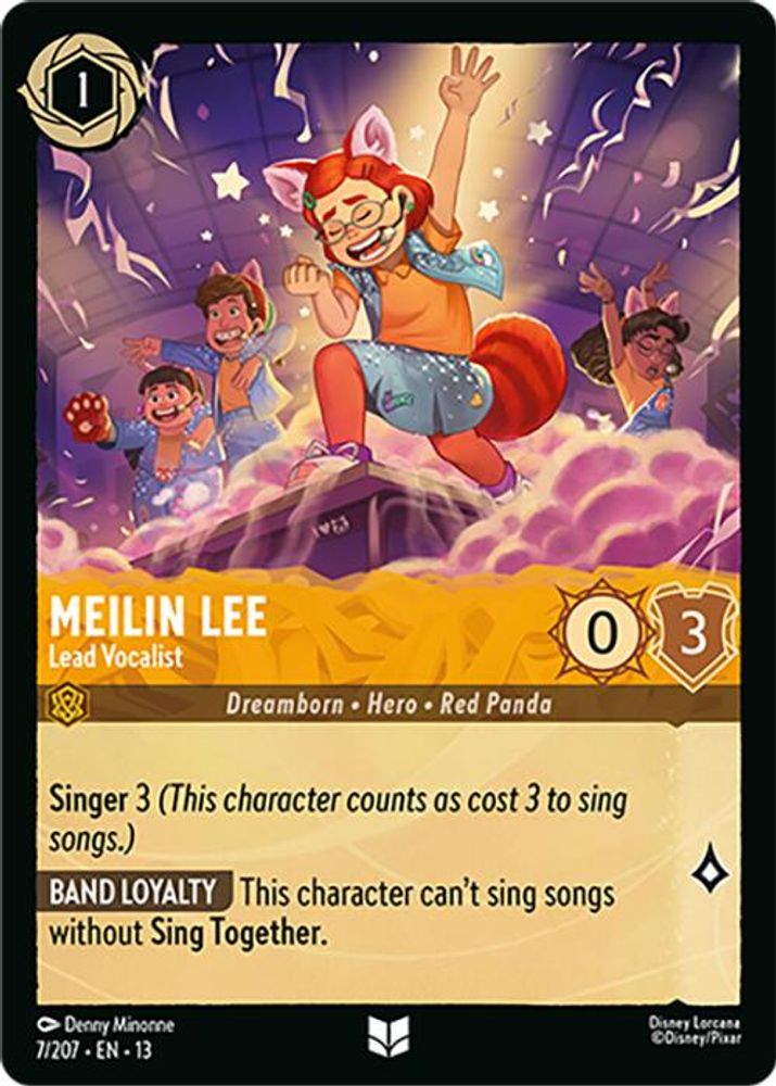 Meilin Lee - Lead Vocalist 7/204 Uncommon Attack of the Vine! Lorcana Near Mint