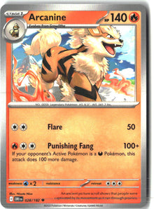 Arcanine 028/182 Uncommon Destined Rivals Pokemon Near Mint