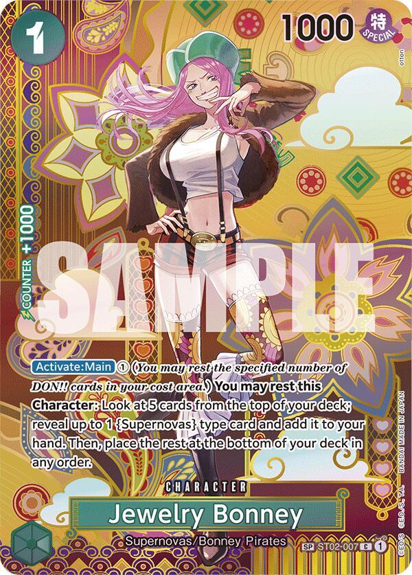 Jewelry Bonney (SP) ST02-007 Common Two Legends One Piece Foil Near Mint