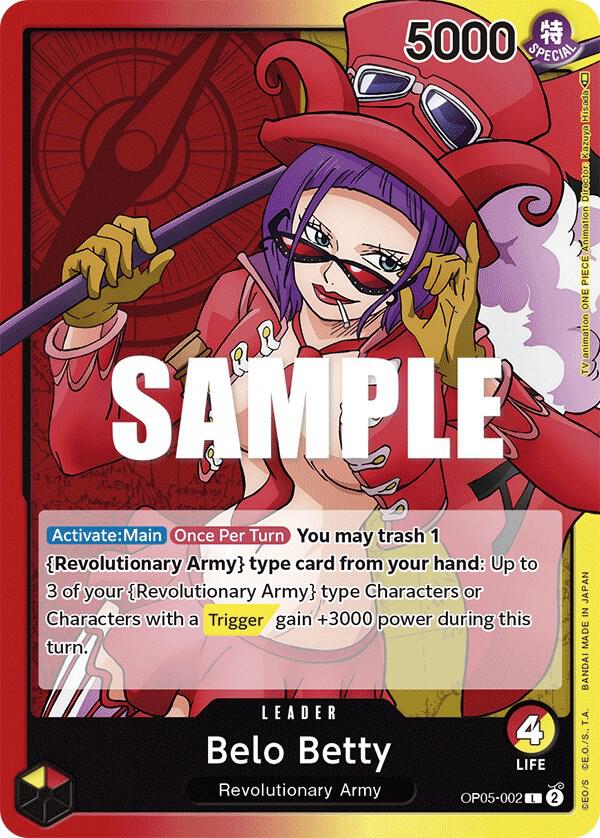 Belo Betty (002) OP05-002 Leader Awakening of the New Era One Piece Near Mint