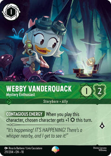 Webby Vanderquack - Mystery Enthusiast (Epic) 211/204 Lorcana Holo NM