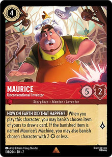 Maurice - Unconventional Inventor 138/204 Rare Archazia's Island Lorcana NM