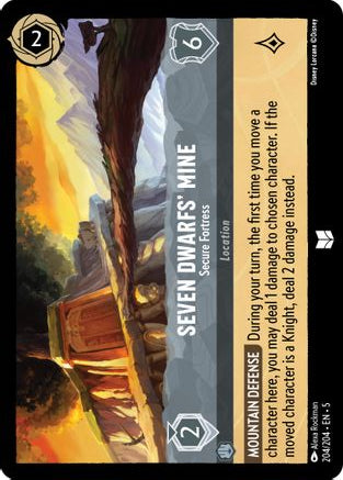 Seven Dwarfs' Mine - Secure Fortress 204/204 Shimmering Skies Lorcana NM