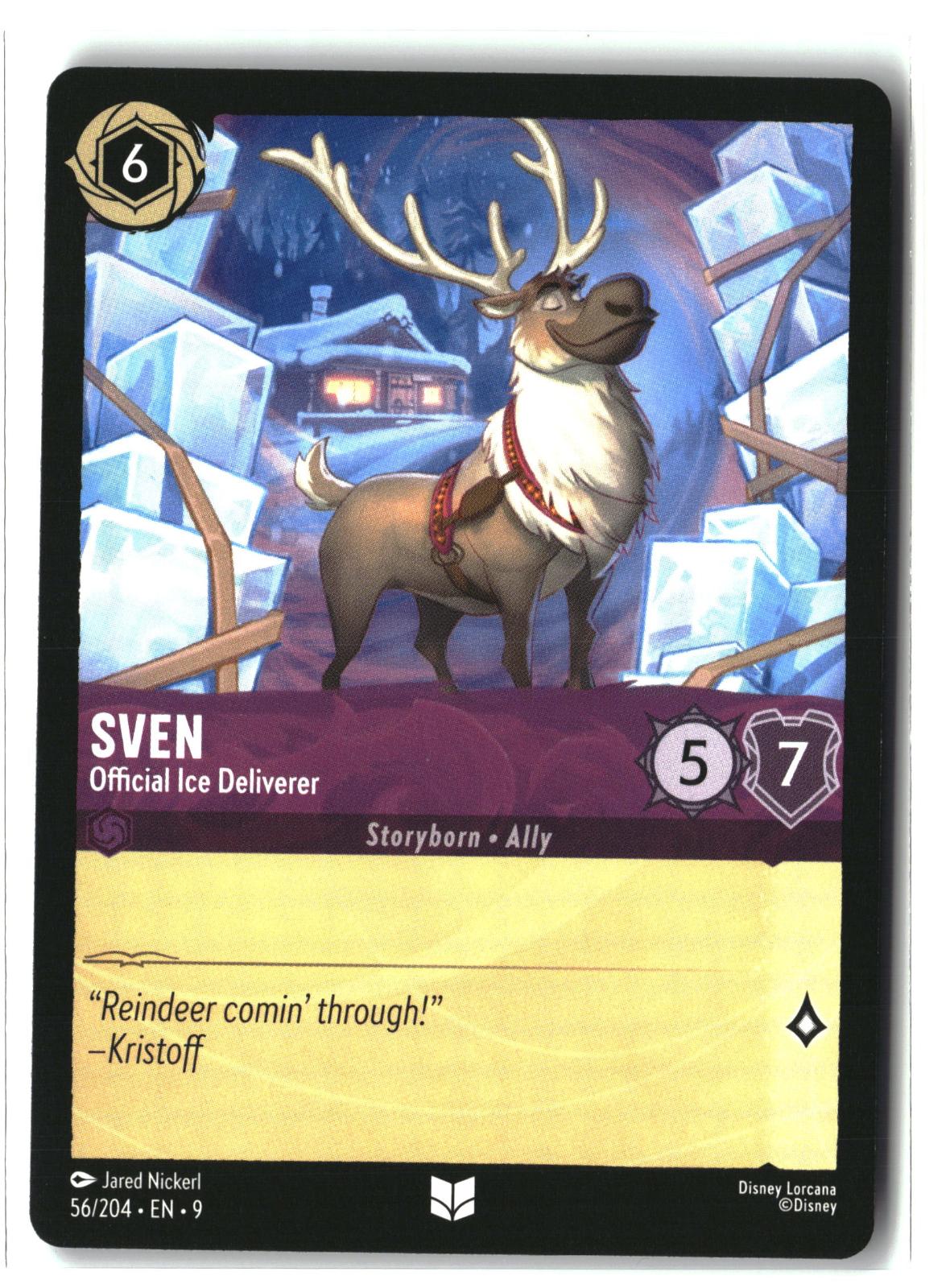 Sven - Official Ice Deliverer 56/204 Uncommon Fabled Lorcana Lightly Played