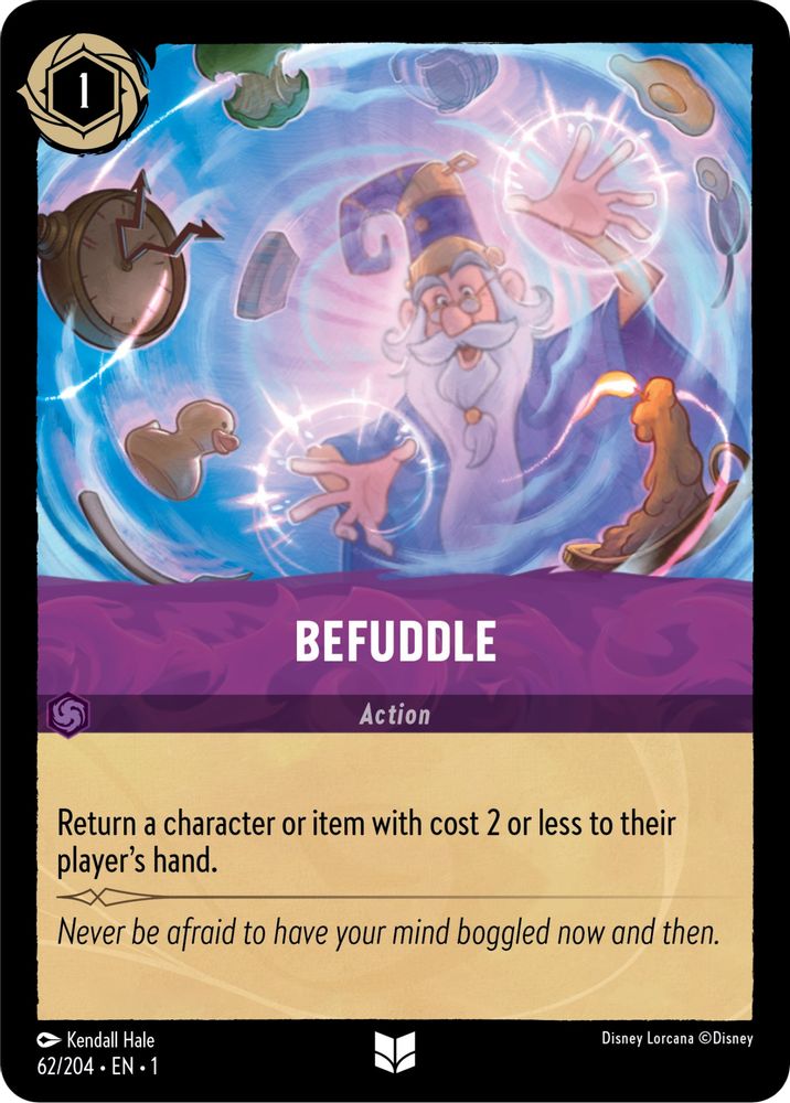 Befuddle 62/204 Uncommon The First Chapter Lorcana Near Mint