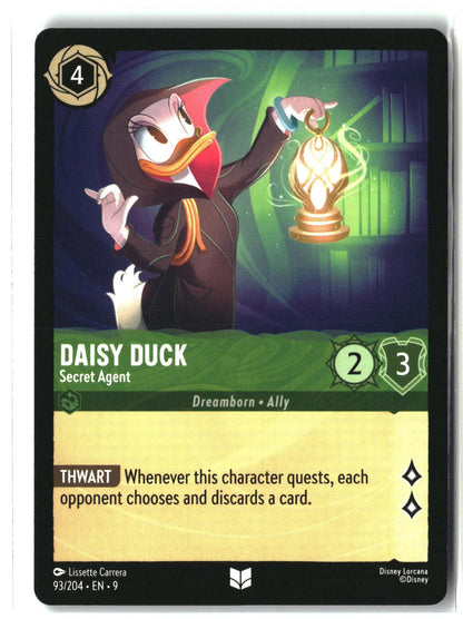 Daisy Duck - Secret Agent 93/204 Uncommon Fabled Lorcana Lightly Played