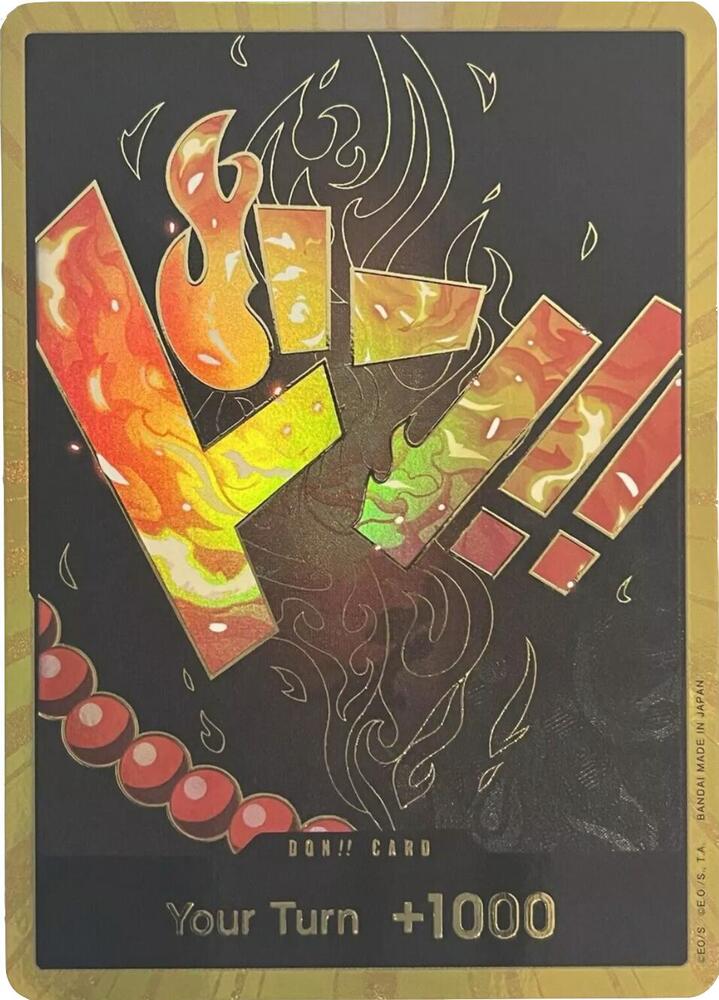 DON!! Card (Ace) (Gold) DON!! Premium Booster -The Best- One Piece Foil NM