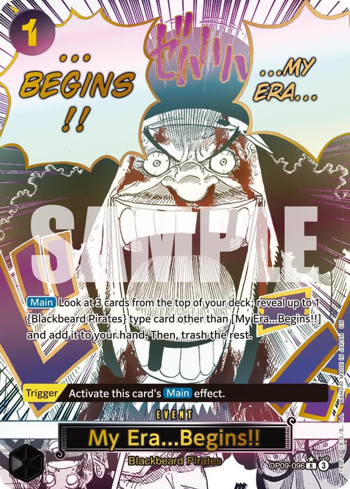 My Era...Begins!! (Alternate Art) OP09-096 Premium Booster -The Best- Vol. 2 One Piece Foil NM